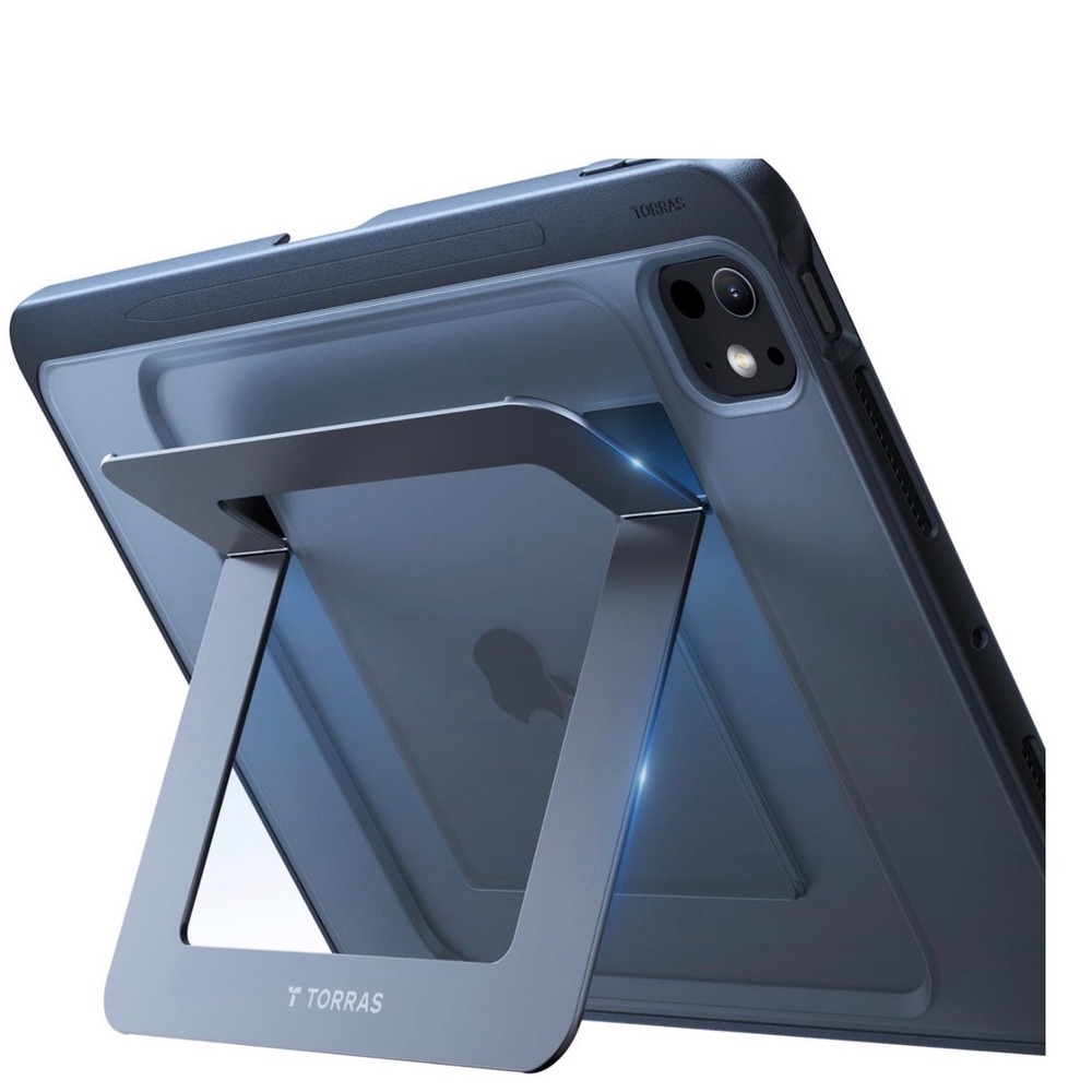 TORRAS Ostand K1 Guardian iPad Pro 13 inch Case 2024 M4 2025 M5 Kickstand Black